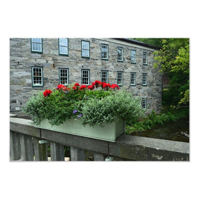 Foto Woodstock, Vermont, Bridge Flower Box (Frente)