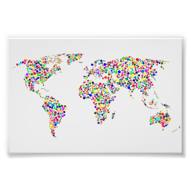 Foto World Map in Fog Filter (Frente)