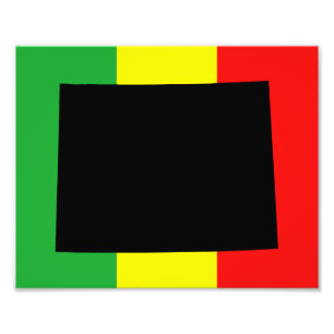 Foto Wyoming com cores de Rasta