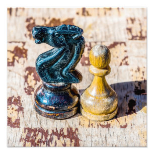 Foto Xadrez Pawn e Cavaleiro - Veteranos