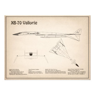 Foto XB-70 Valkyrie - Planos de avião Blueprint SD