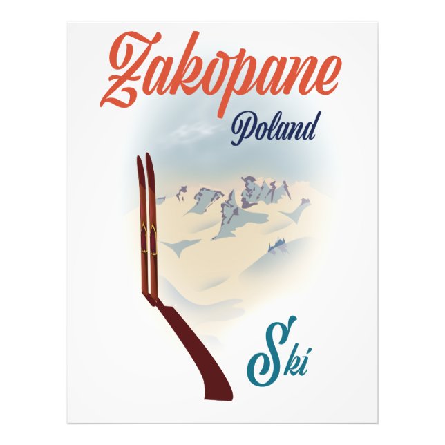 Foto Zakopane Polônia ski poster (Frente)