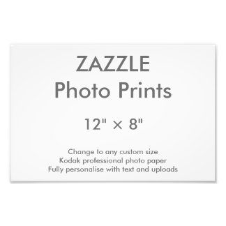 Foto Zazzle Custom 12" x 8" Photo Impressão 30 x 20 cm
