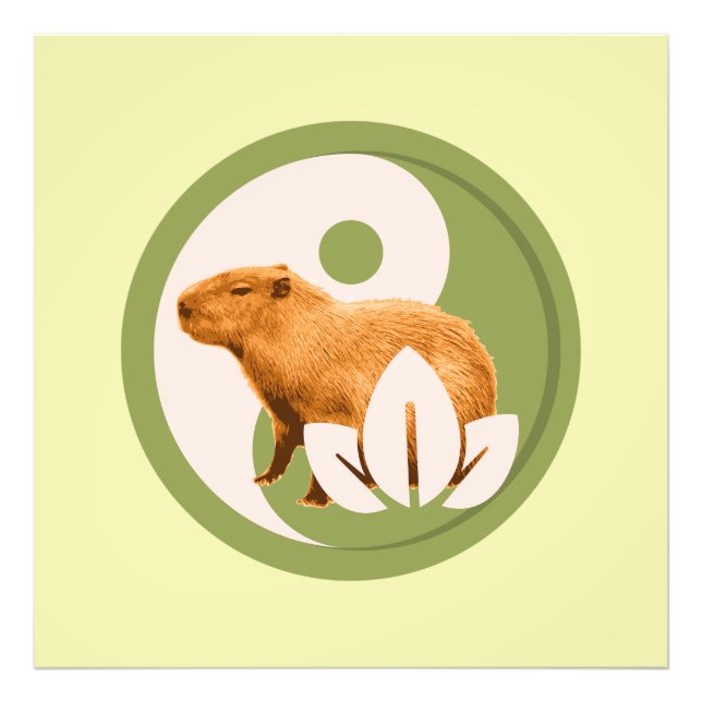 Foto Zen Capivara Yin Yang Nature Pacífica (Frente)