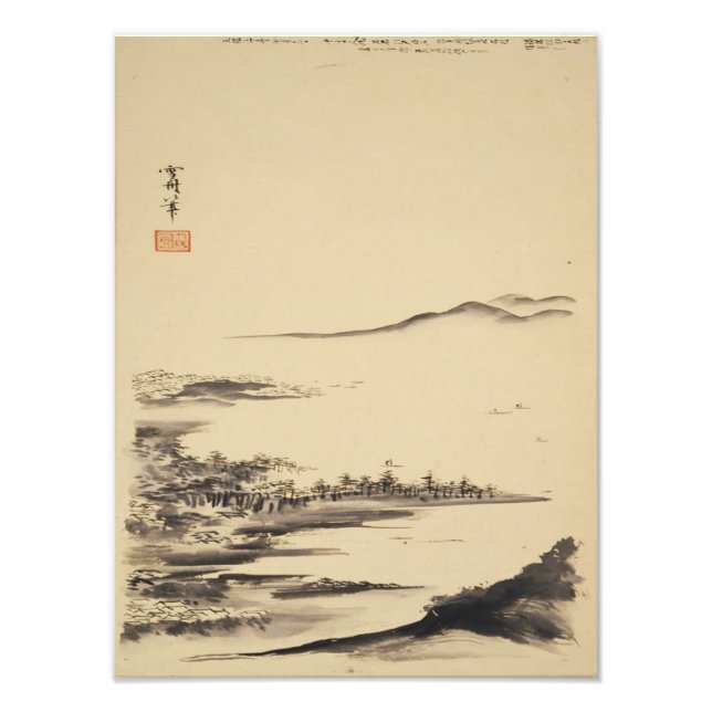 Foto Zen Classics - Sesshu - Paisagem do outono (Frente)