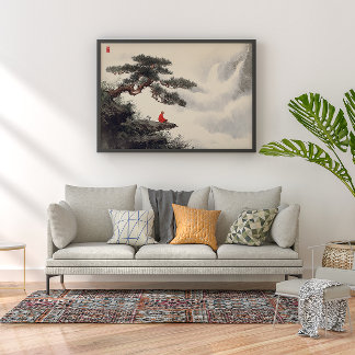 Foto Zen Monk por Misty Waterfall Wall Decor