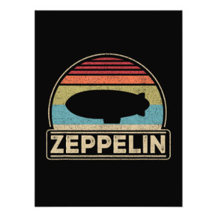 Foto Zeppelin Vintage Retro Zeppelin Camisa Dirigível