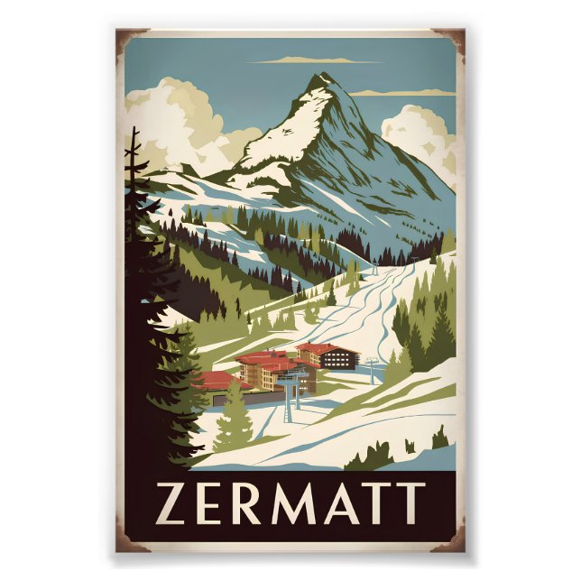 Foto Zermatt Vintage (Frente)