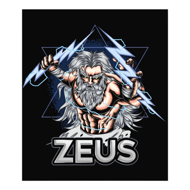 Foto Zeus Grego Mitologia Desenho (Frente)