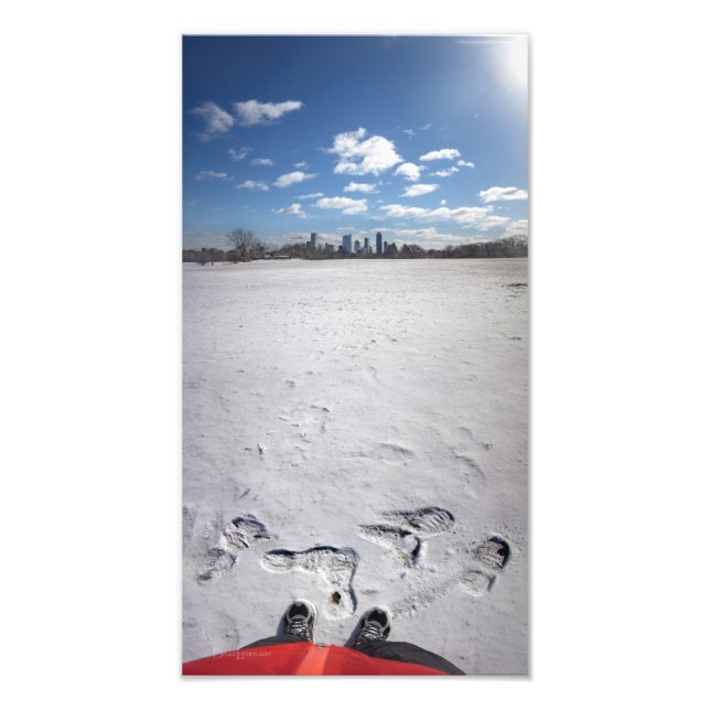Foto Zilker Park Snow - Austin Texas Centro Skyline (Frente)
