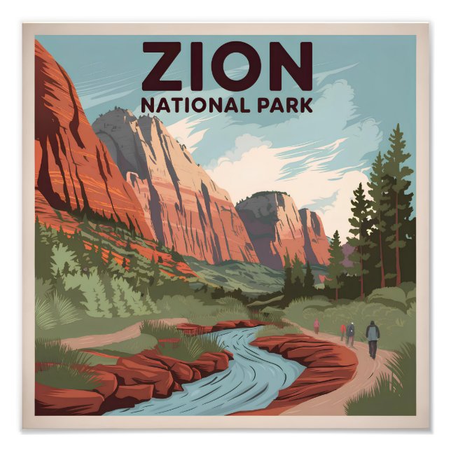 Foto Zion National Park Vintage (Frente)