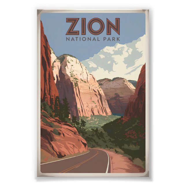 Foto Zion National Park Vintage (Frente)