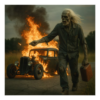 Foto Zombie Rodder Trabalho de arte