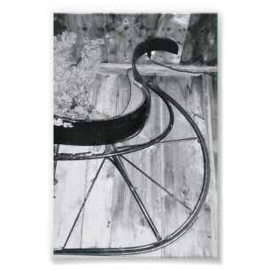 Fotografia A6 4x6 preto e branco da letra do