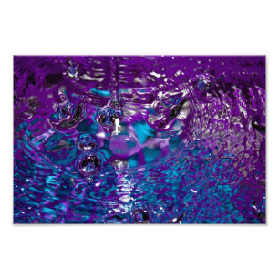 Fotografia abstrata da água do azul e do roxo