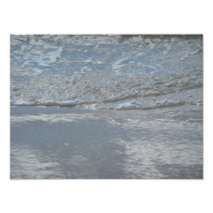 Fotografia Abstrata de Água Lamba na Praia