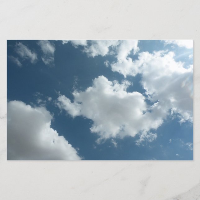 Fotografia Abstrata de Céu Nublado (Frente)