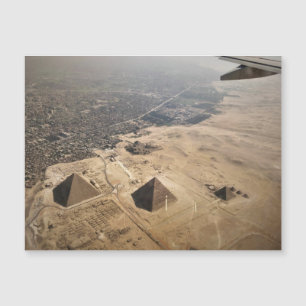 Fotografia aérea das pirâmides do Egito