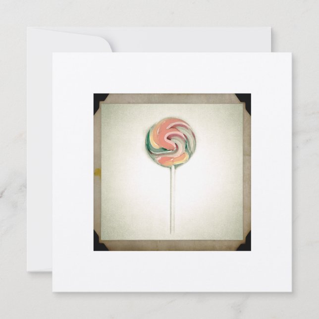 FOTOGRAFIA ANTIGA CARTÃO DE CHUPETA (Frente)