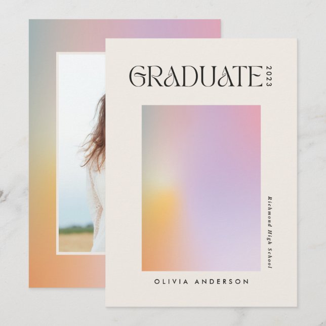 Fotografia colorida rosa com aura moderna - cinzen (Frente/Verso)