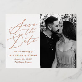 Fotografia de Caligrafia Minimalista Save the Date