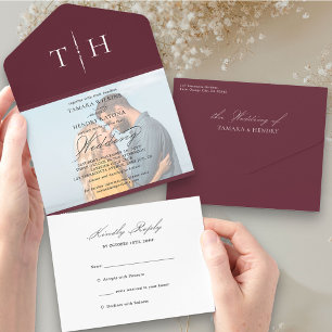 Fotografia de Caligrafia Simples Casamento RSVP Bu