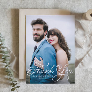 Fotografia de Casamento de Agradecimento com Calig