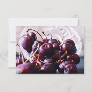Fotografia de Cerejas Vermelhas Frescas