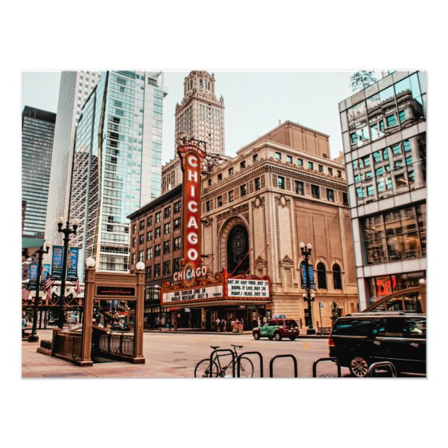 Fotografia de Chicago, Illinois com vista à paisag (Frente)