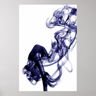 Fotografia de fumaça - Poster azul