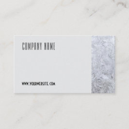 Fotografia de gelo minimalista com Cartão de visit
