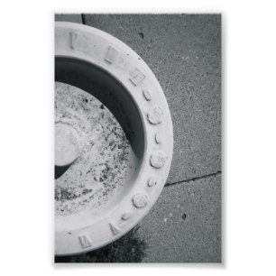 Fotografia de Letras do Alfabeto D3 Preto e Branco