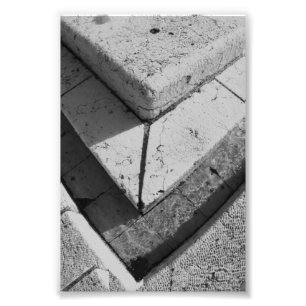 Fotografia de Letras do Alfabeto V6 Preto e Branco