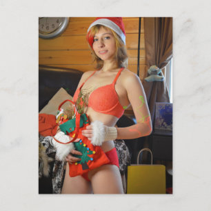 Fotografia de Natal Cutie cartão postal