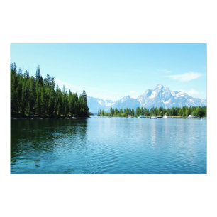 fotografia de paisagem deslumbrante - lago, montan