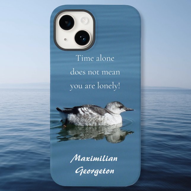Fotografia de Solidão - Pato Oceano (Solitude Photography - Ocean Duck Case-Mate iPhone Case by Leapfroglisics Shop)