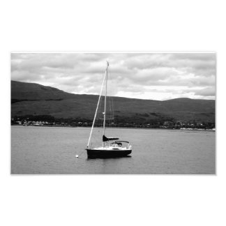 Fotografia do Barco Preto e Branco