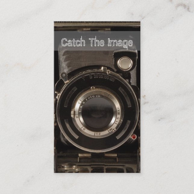 Fotografia do cartão de visita da câmera de (Frente)