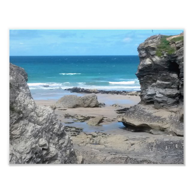 Fotografia do Porth Beach Newquay Cornwall (Frente)