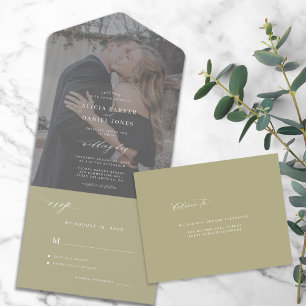 Fotografia elegante moderna, Sage Green WednsVP