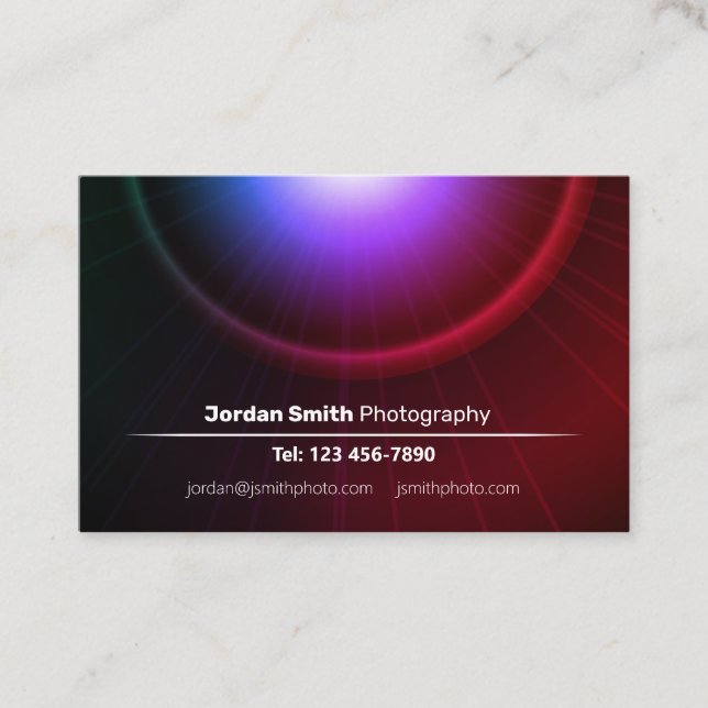 Fotografia Euro Cartão de visita (Frente)