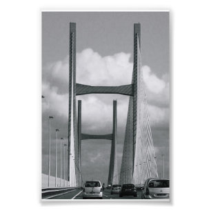 Fotografia H2 4x6 preto e branco da letra do