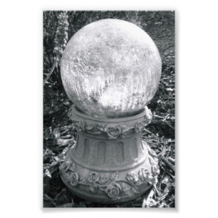 Fotografia I8 4x6 preto e branco da letra do