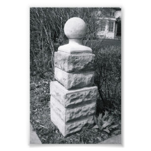 Fotografia I8 4x6 preto e branco da letra do