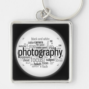 Fotografia Lingo Black and White Chaveiro