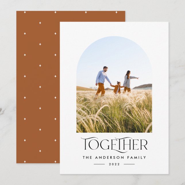 Fotografia moderna arca de ferrugem junto com tipo (Frente/Verso)