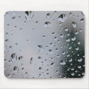 Fotografia MousePad das gotas de água 3D da chuva