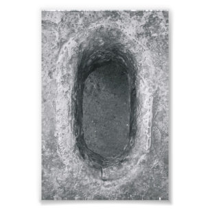 Fotografia O6 4x6 preto e branco da letra do