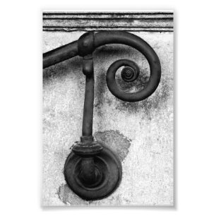 Fotografia P4 4x6 preto e branco da letra do