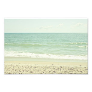 Fotografia Pastel verde da praia da hortelã